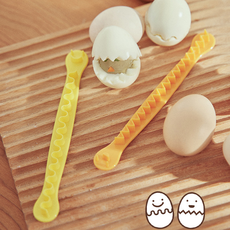 KM - Lace Egg Cutter Boiled Egg Flower Cutter-2-piece Set (KM Series) A0221