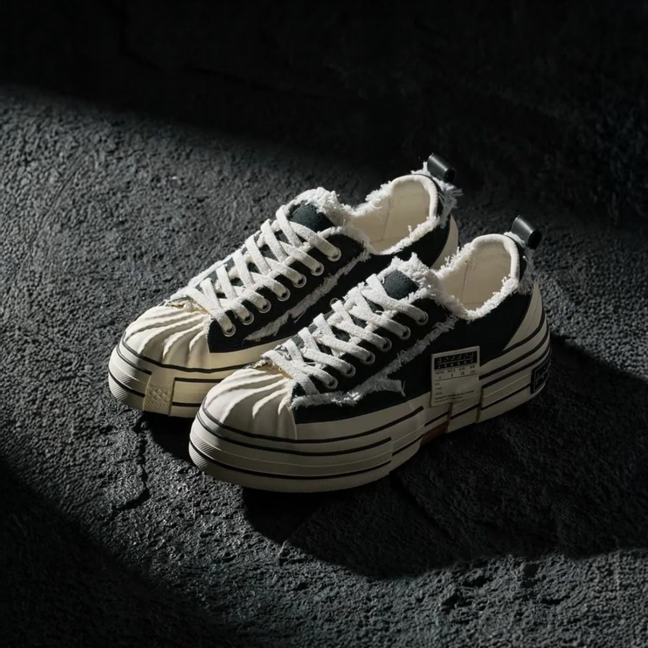 NICEDAY 代購 Xvessel G.O.P Lows Black 黑白 經典 貝殼頭 解構 硫化鞋 吳建豪 F24X44B