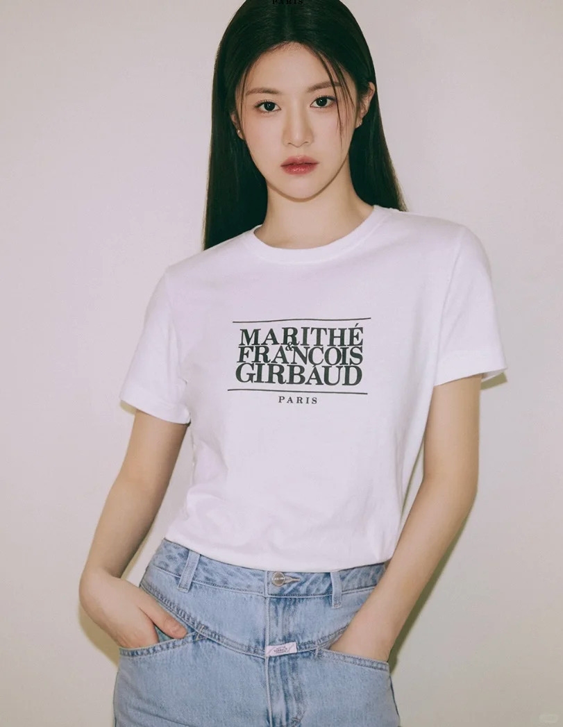 韓國Marithe Francois Girbaud MFG logo 短版短袖上衣 四色 高允貞 同款 經典系列