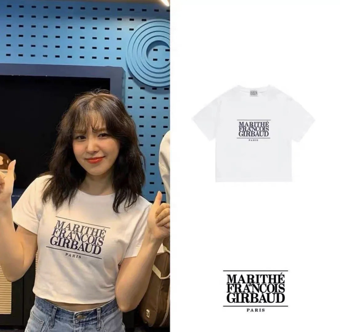 韓國Marithe Francois Girbaud MFG logo 短版短袖上衣 四色 高允貞 同款 經典系列