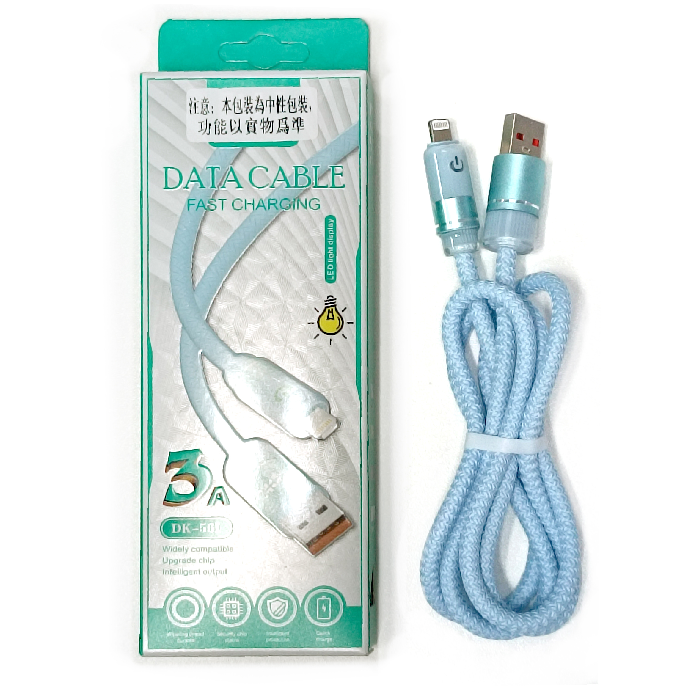 TSK Japan super 3A thick braided fast charging data cable suitable for Apple fast charging cable P4007