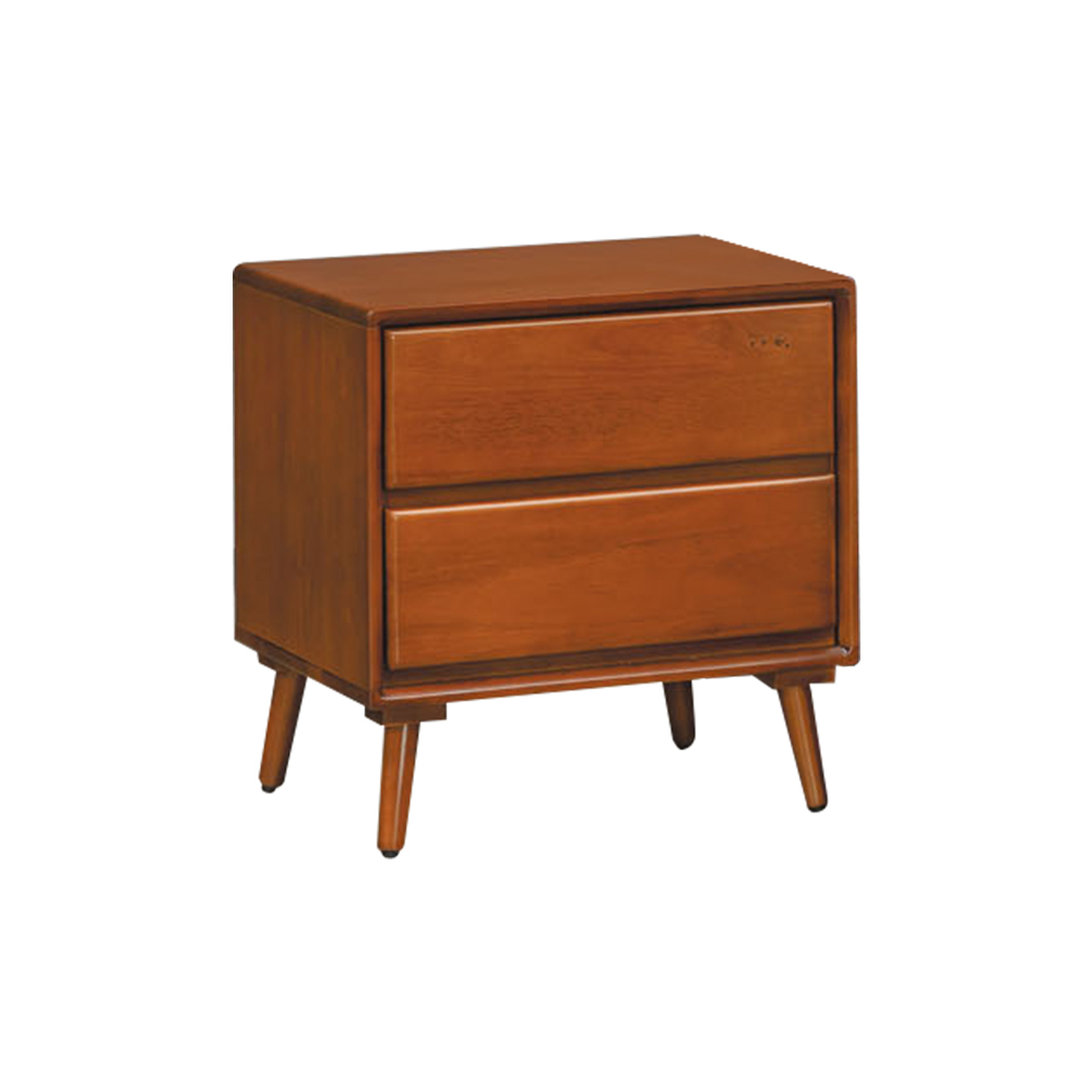 羅尼特1.8尺柚木色床頭櫃/二抽收納櫃/置物櫃