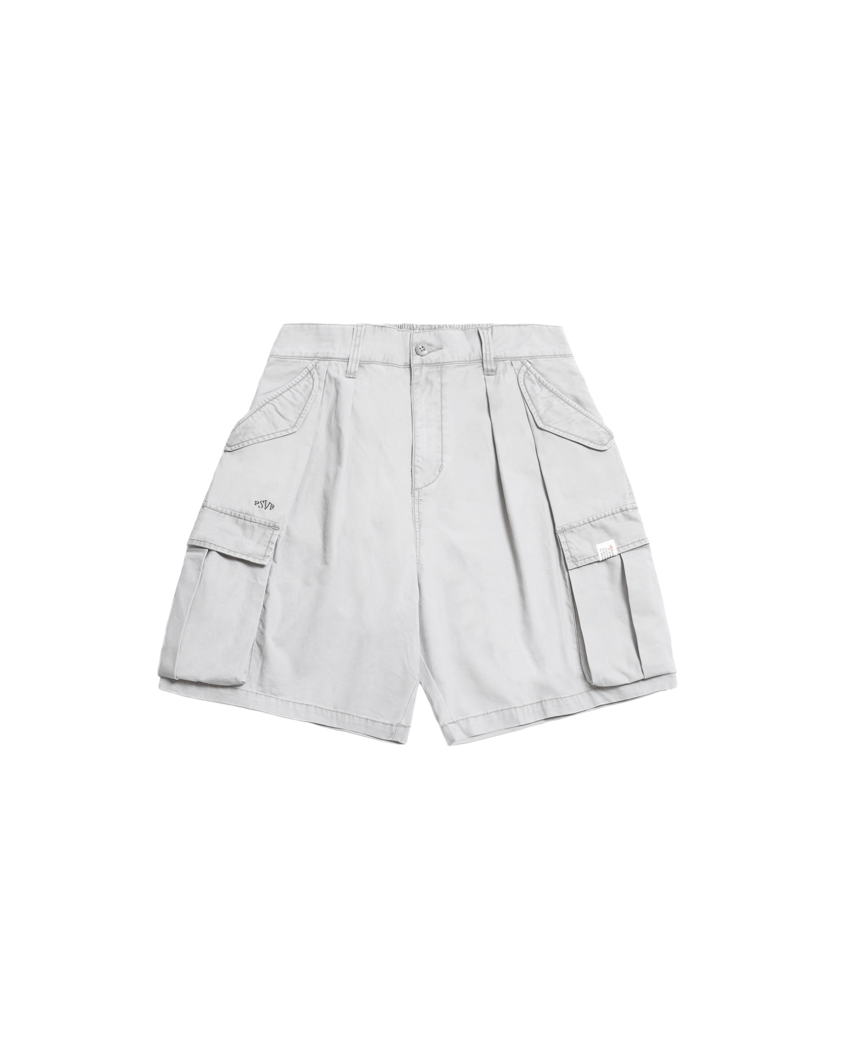 PSVR Washed Double-Pleated Cargo Shorts