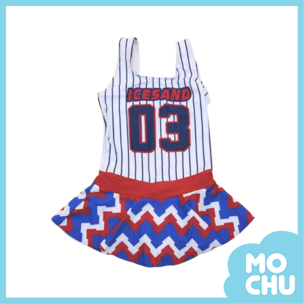 啦啦隊風連身泳衣