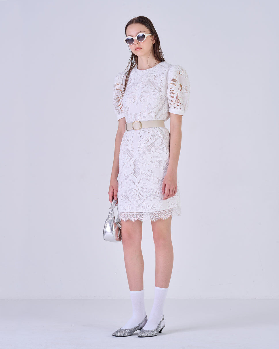 【Silvian Heach】蕾絲宮廷拋袖洋裝