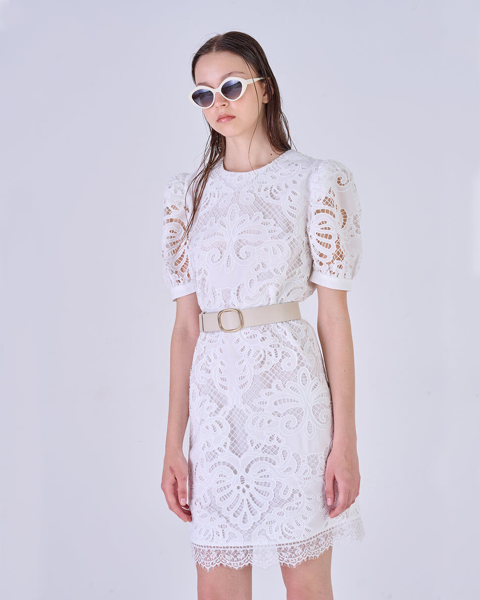 【Silvian Heach】蕾絲宮廷拋袖洋裝