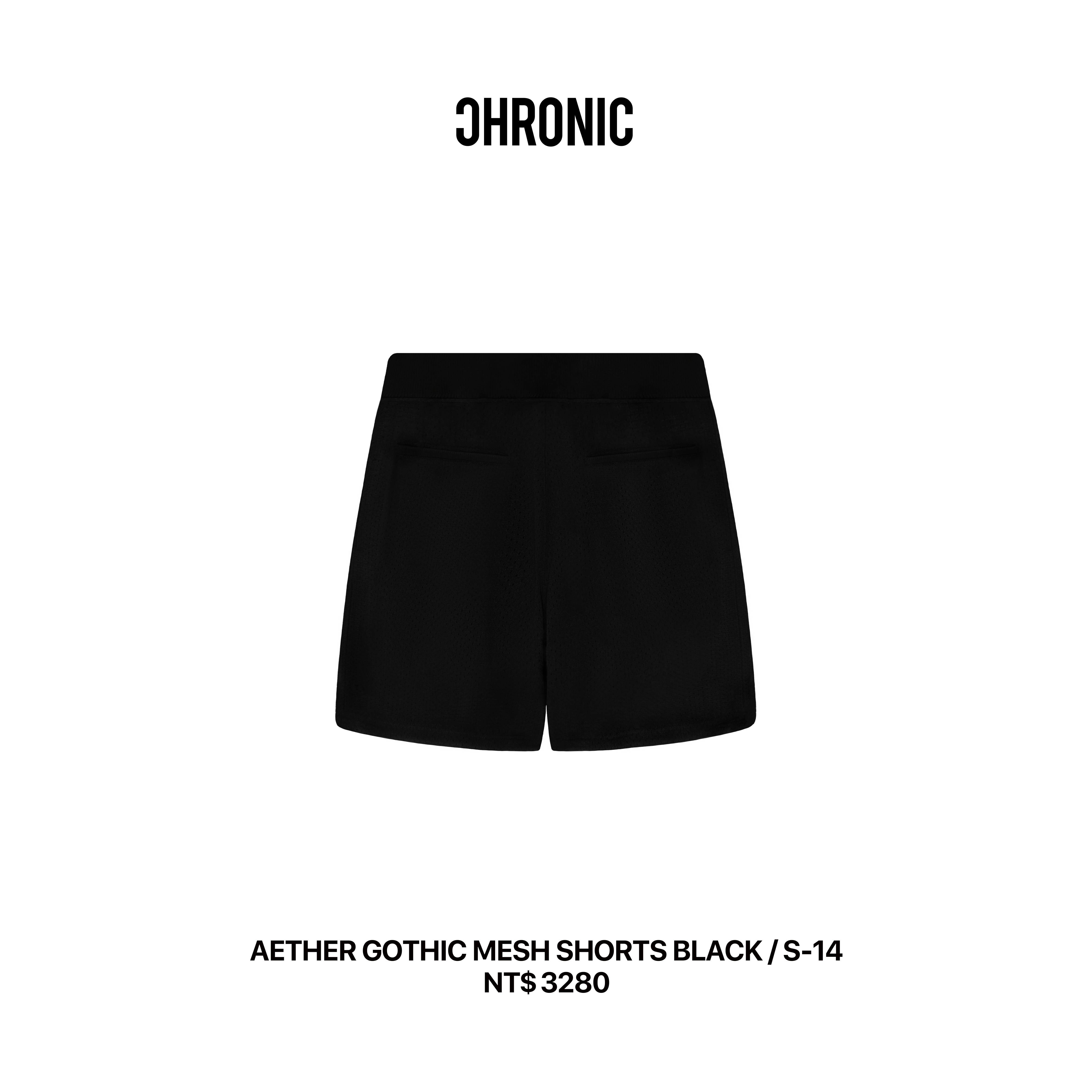 AETHER GOTHIC MESH SHORTS BLACK / S-14