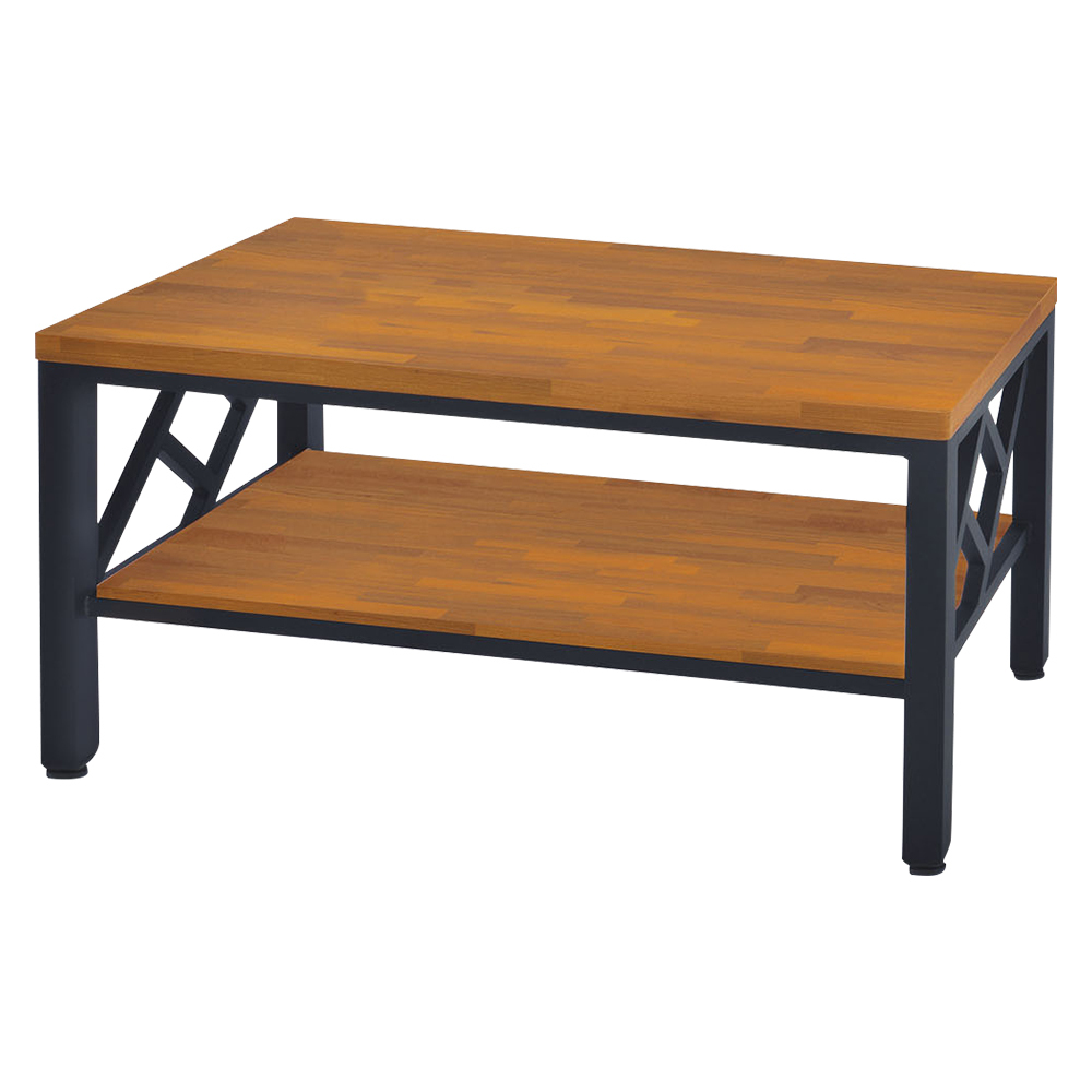 約斯4尺工業風大茶几/開放式收納大茶几