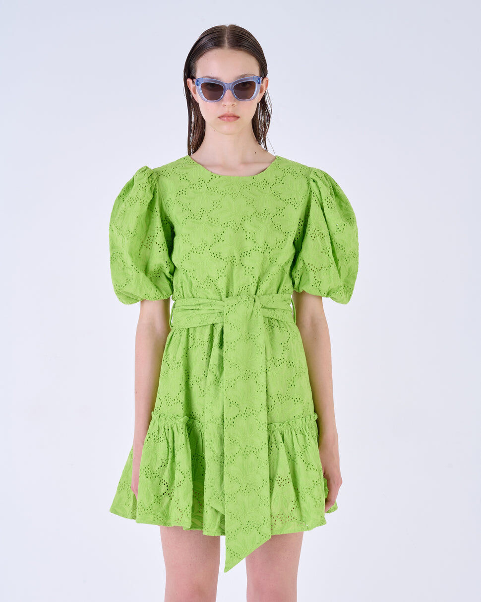 【Silvian Heach】甜美蕾絲宮廷拋袖洋裝