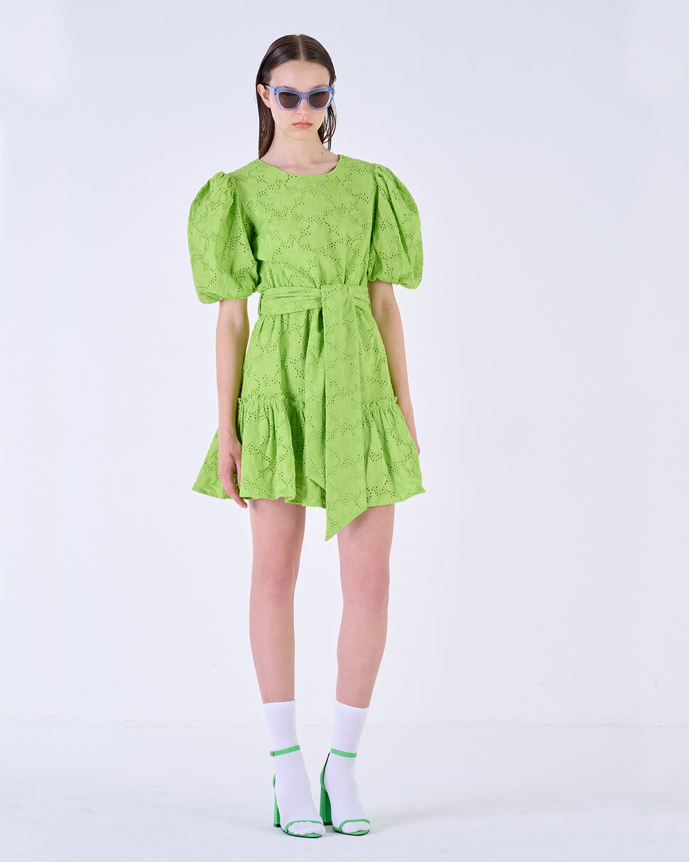 【Silvian Heach】甜美蕾絲宮廷拋袖洋裝