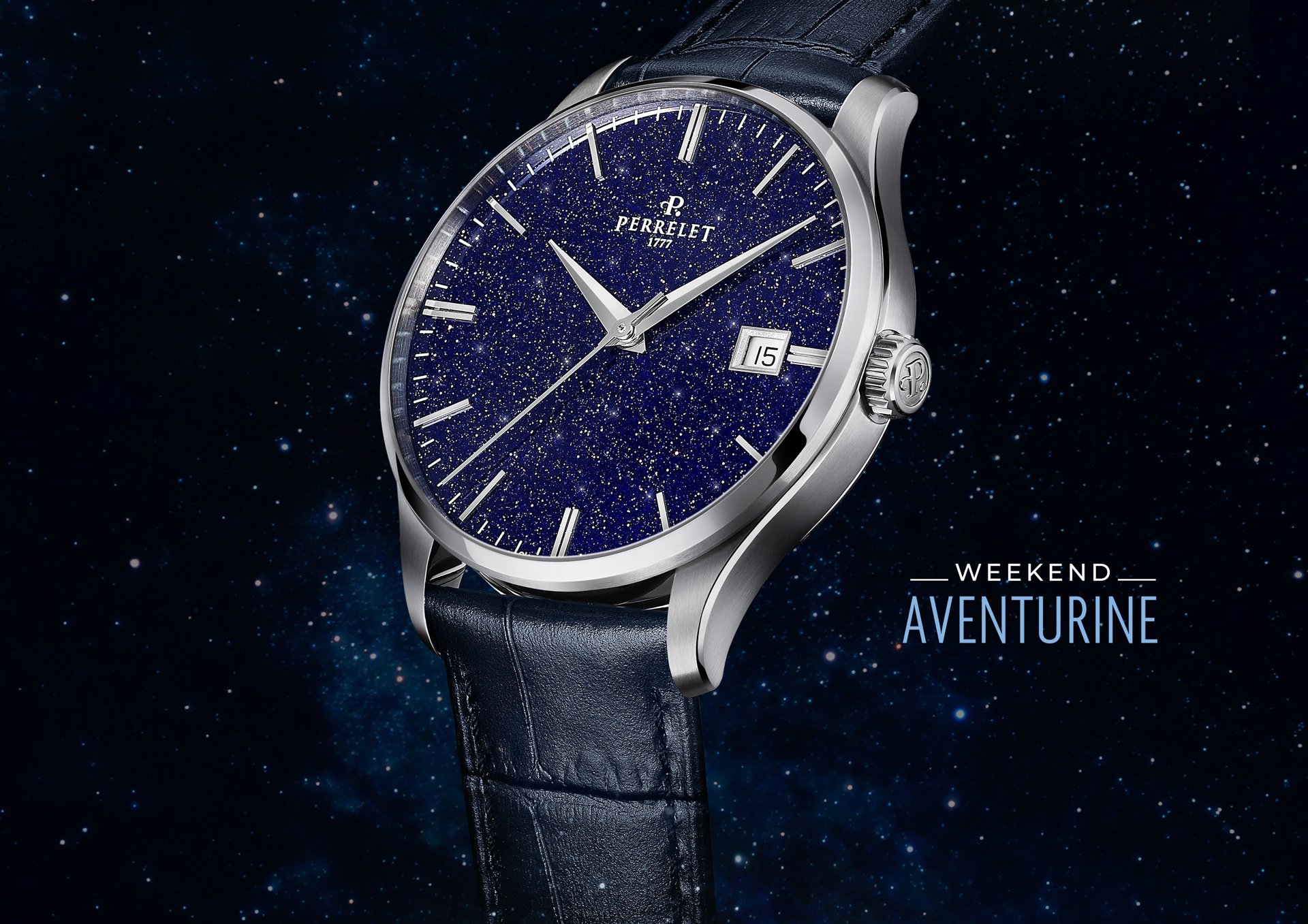 Perrelet WEEKEND Aventurine,沛力錶,砂金石,A1300H,STARRY SKY, Aventurine dial