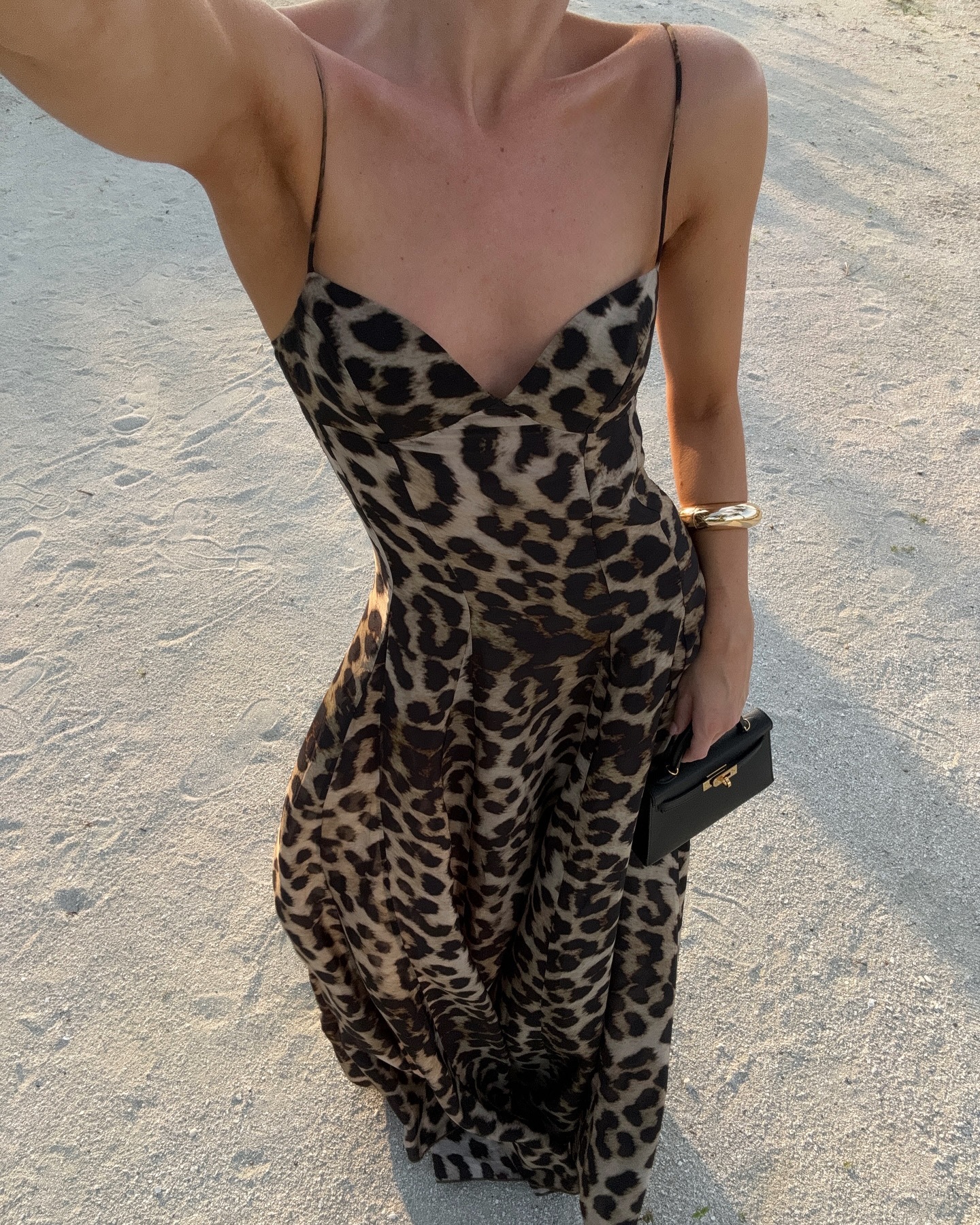 EA leopard holiday dress