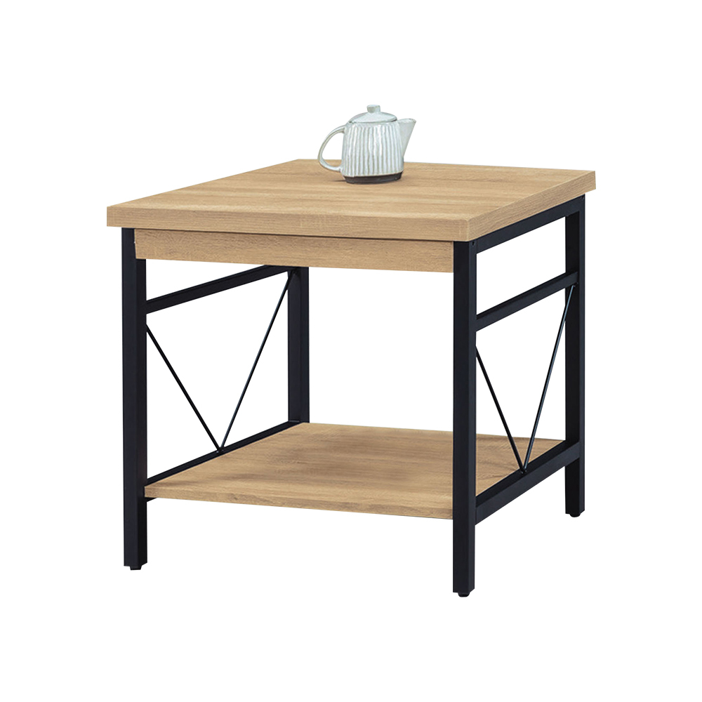 塔魯2尺工業風小茶几/開放式收納小茶几(兩色可選)