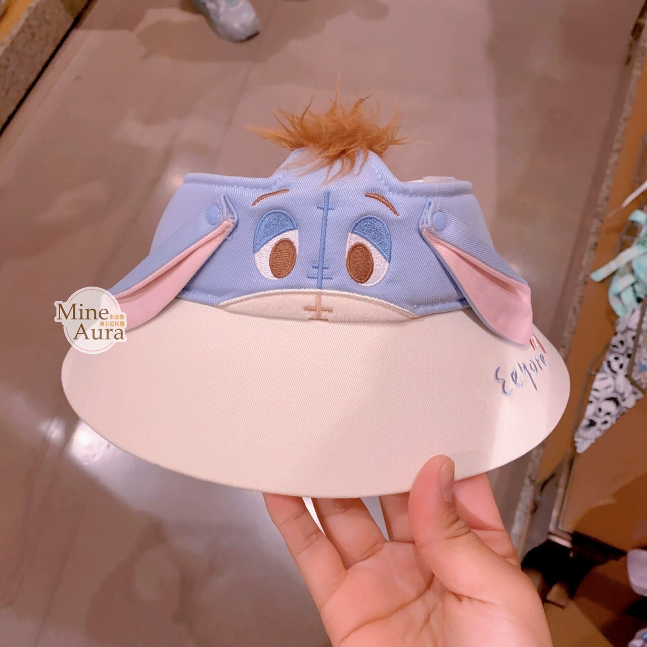 屹耳 Eeyore 大頭 造型 遮陽帽 帽子 小熊維尼 Winnie the Pooh -上海迪士尼樂園