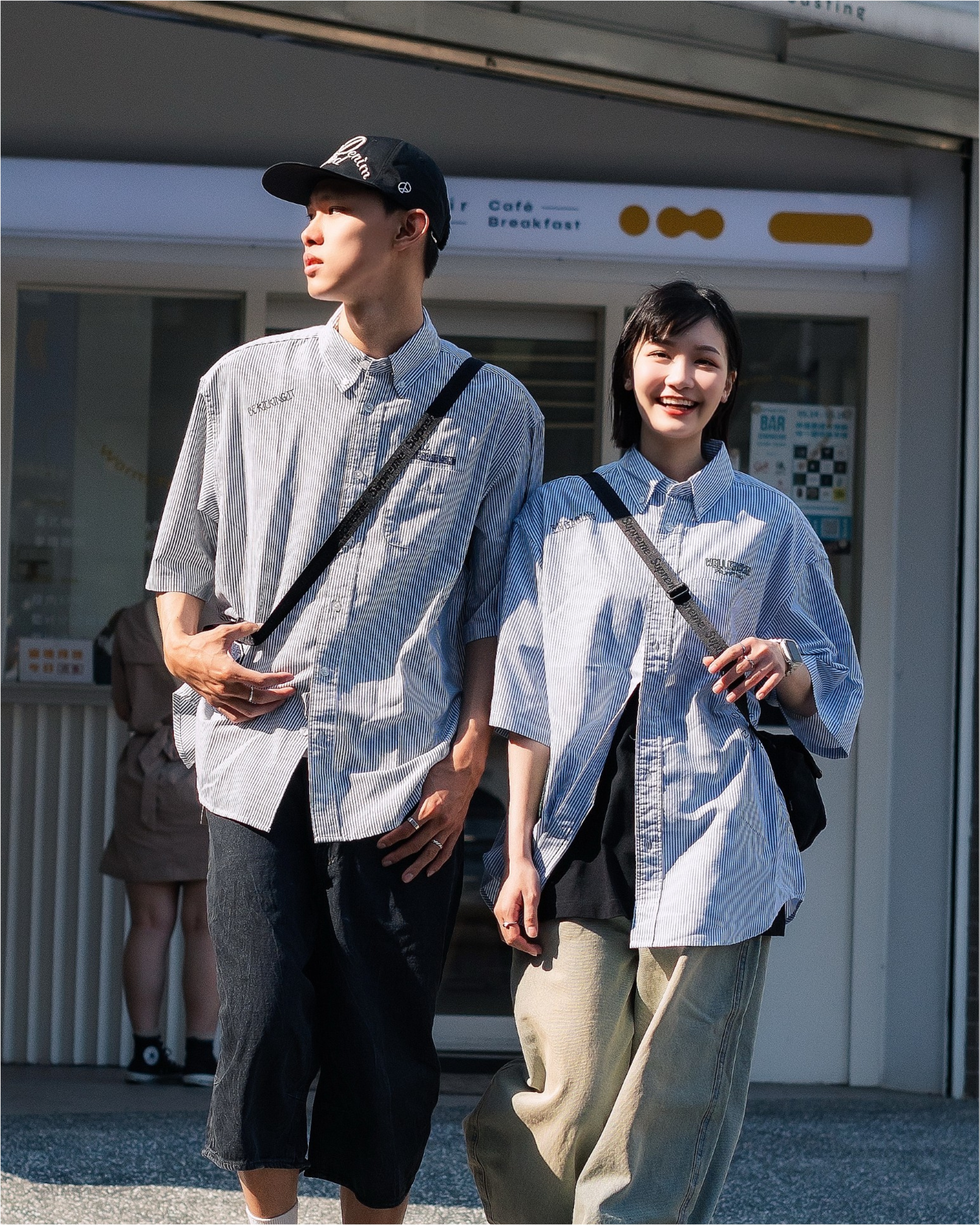 2025SS BEAMS HEART CITY BOY 寬版 刺繡 短袖 直紋 襯衫 3色 現貨 42010075147