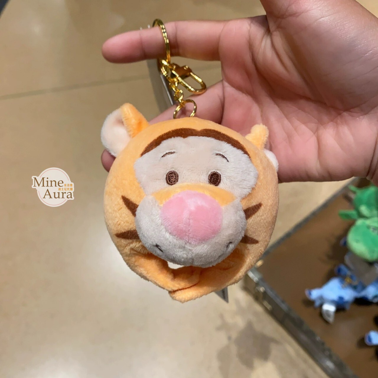 跳跳虎 Tigger 頭套造型 鑰匙圈 吊飾 小熊維尼 Winnie the Pooh -上海迪士尼樂園