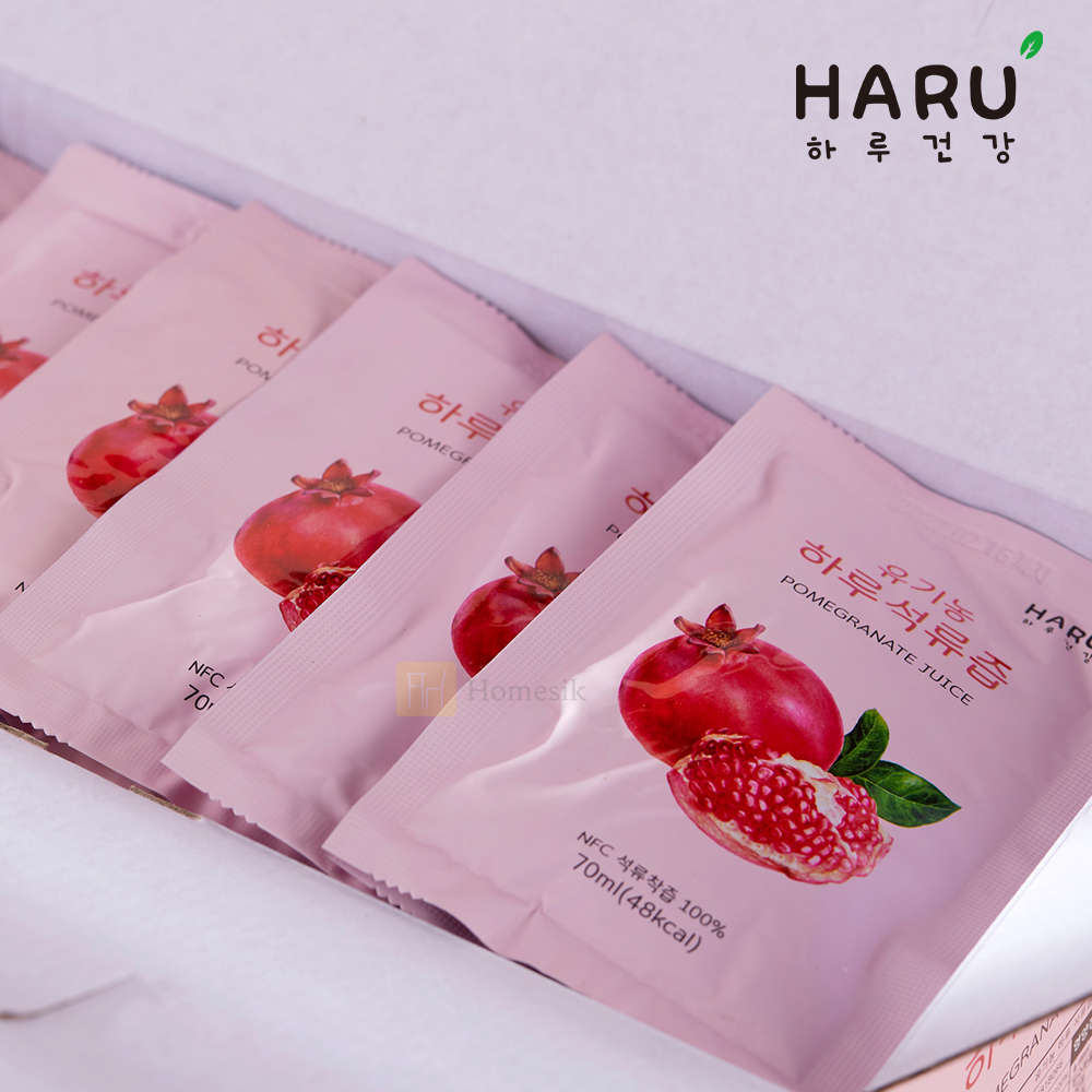 韓國100% NFC 有機純紅石榴汁 70ml x 10包裝