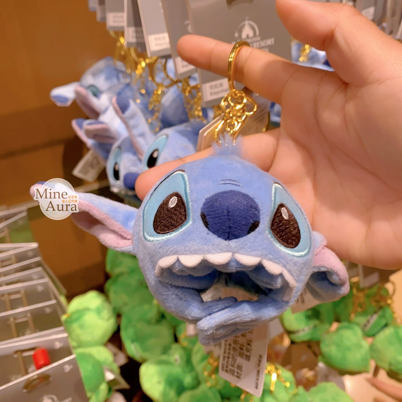 史迪奇 Stitch 頭套造型 鑰匙圈 吊飾 星際寶貝 Lilo & Stitch -上海迪士尼樂園