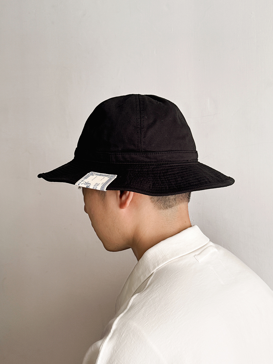 帽子 THE H.W. DOG & CO. LINEN FATIGUE HAT H.W. DOG & CO. Fatigue Hat Wool Cotton Serge Khaki Made