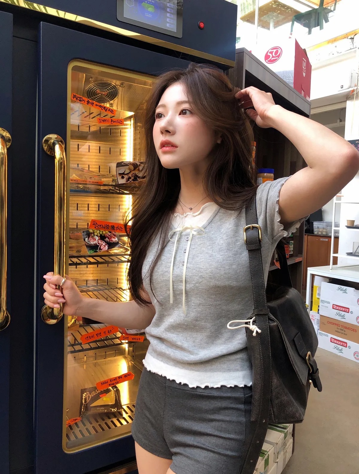 TWEE BAIT LAYERED SHORT-SLEEVE KNIT