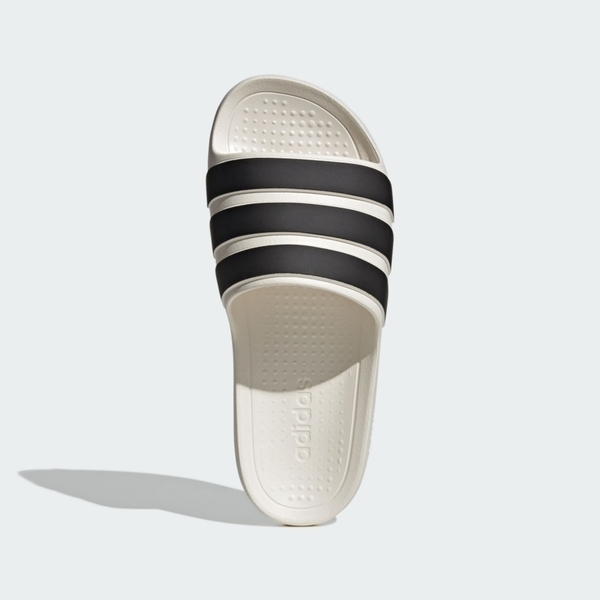 Adidas Adilette Flow IG6858 男女 涼拖鞋 運動 休閒 套穿式 穩定 防滑 米白 黑