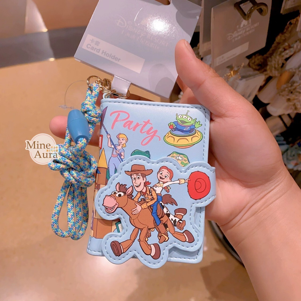 玩具總動員 Toy Story 圖案 掛繩 票卡夾 卡套 -上海迪士尼樂園