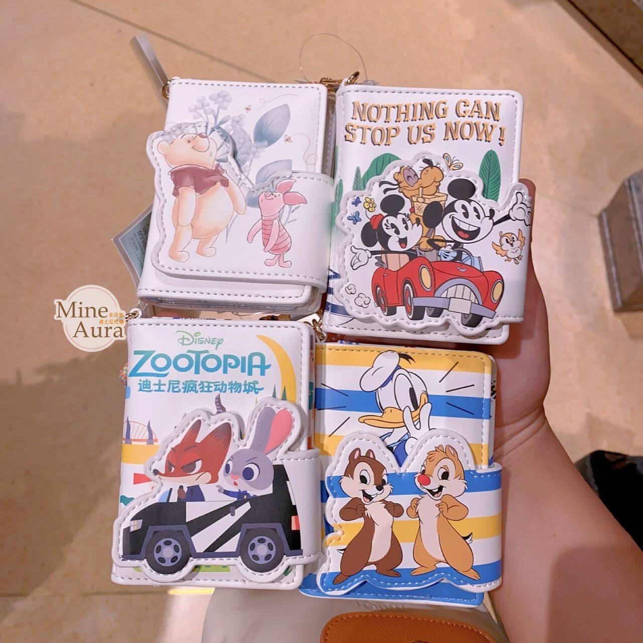 動物方城市 Zootopia 開警車 圖案 掛繩 票卡夾 卡套 -上海迪士尼樂園