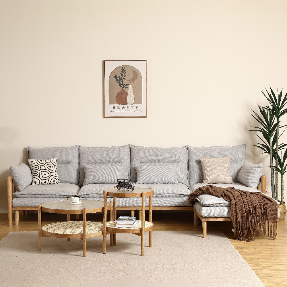 〖特惠款〗揚帆實木轉角沙發 FP-0004