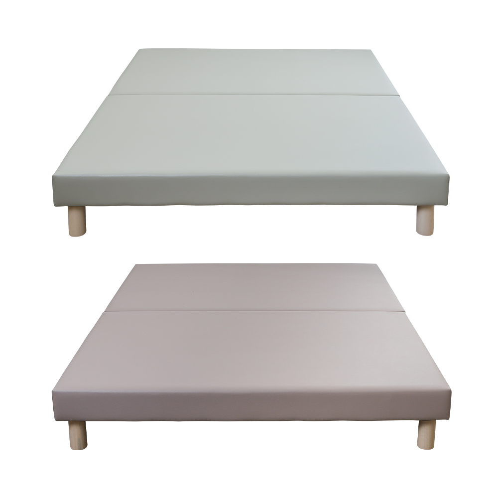 哈波5尺雙人耐磨貓抓皮革床底/床架(不含床頭片-兩色可選)