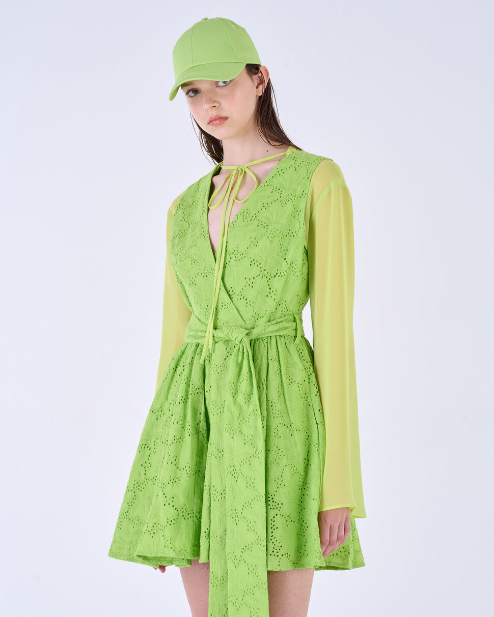 【Silvian Heach】甜美蕾絲宮長袖洋裝