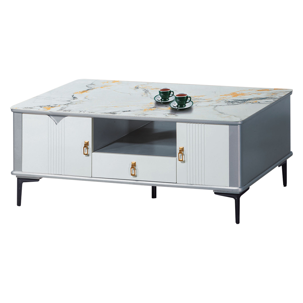 奧蒂4.3尺岩板大茶几/設計款造型茶几