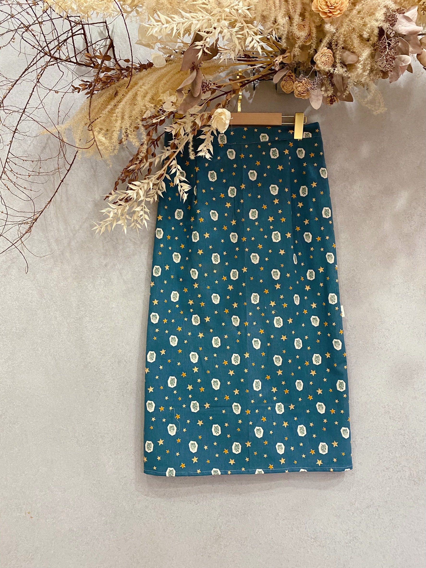 星星貓頭鷹 媽咪長窄裙(L)