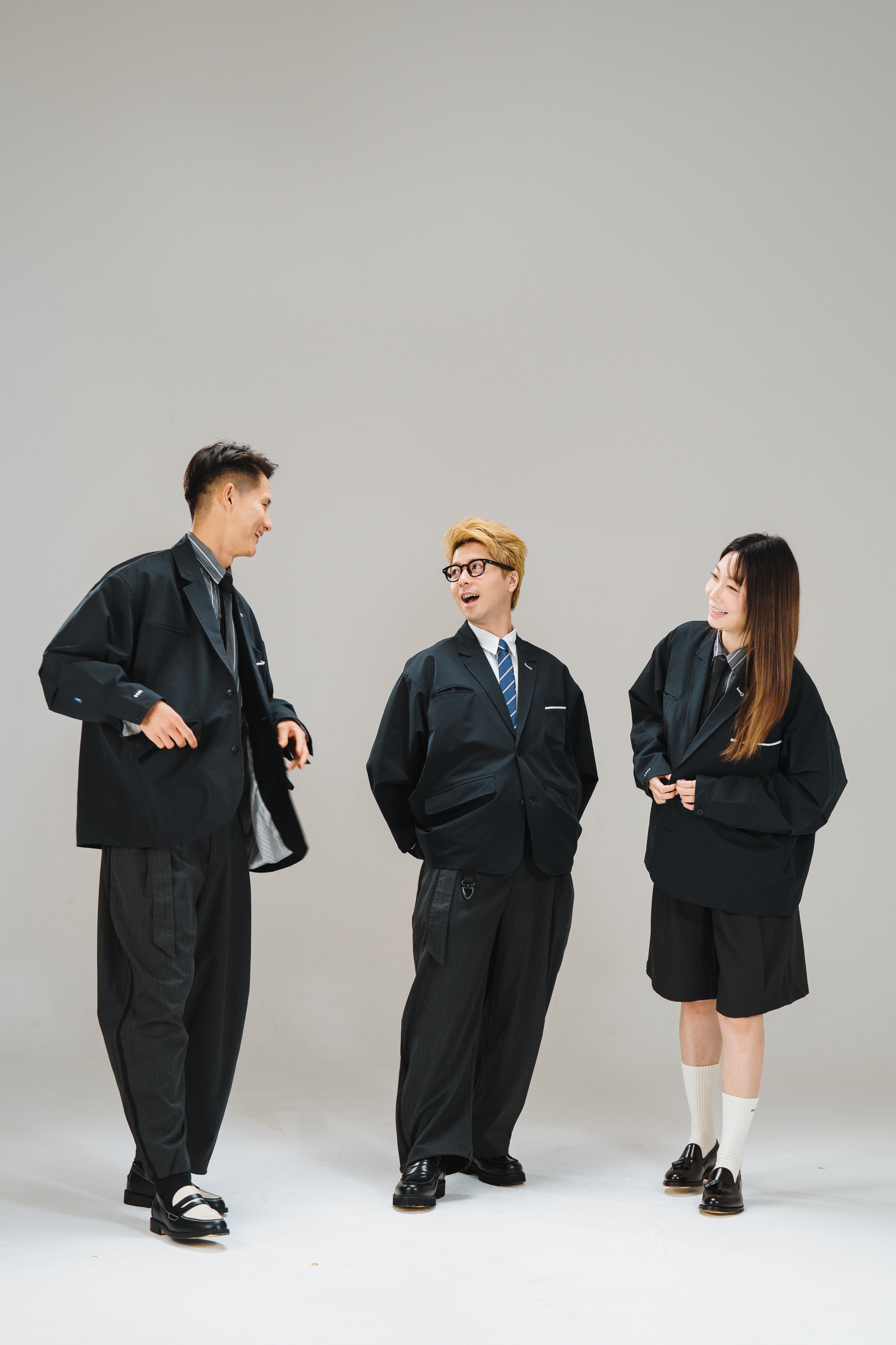 FUMBLE 包邊西裝短褲｜黑色