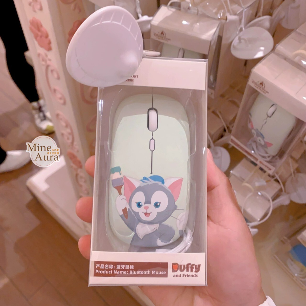 傑拉托尼 畫家貓 Gelatoni 充電式 藍芽 無線滑鼠 3C用品 -上海迪士尼樂園