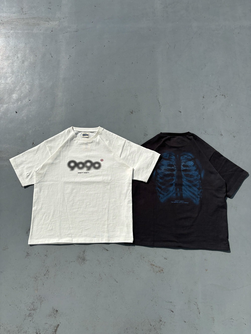2025SS 9090 X-ray Bone Tee 字體 背後骨頭 短T 現貨 NN1995