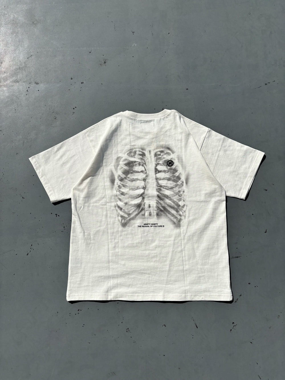 2025SS 9090 X-ray Bone Tee 字體背後骨頭短T 現貨NN1995