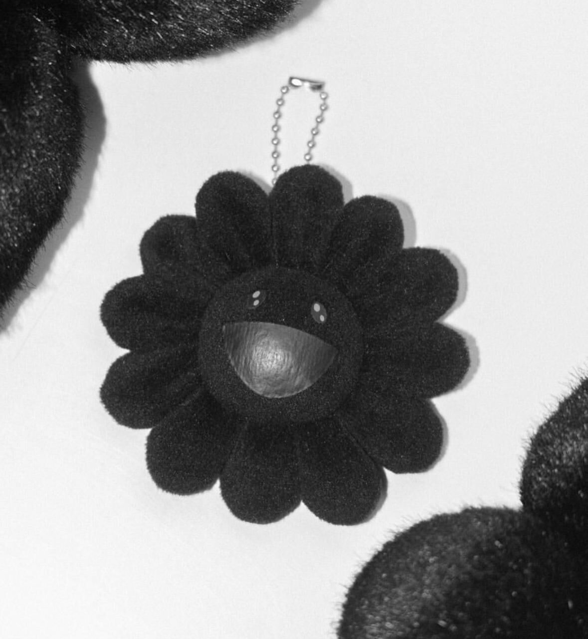 Flower Keychain (All Black)