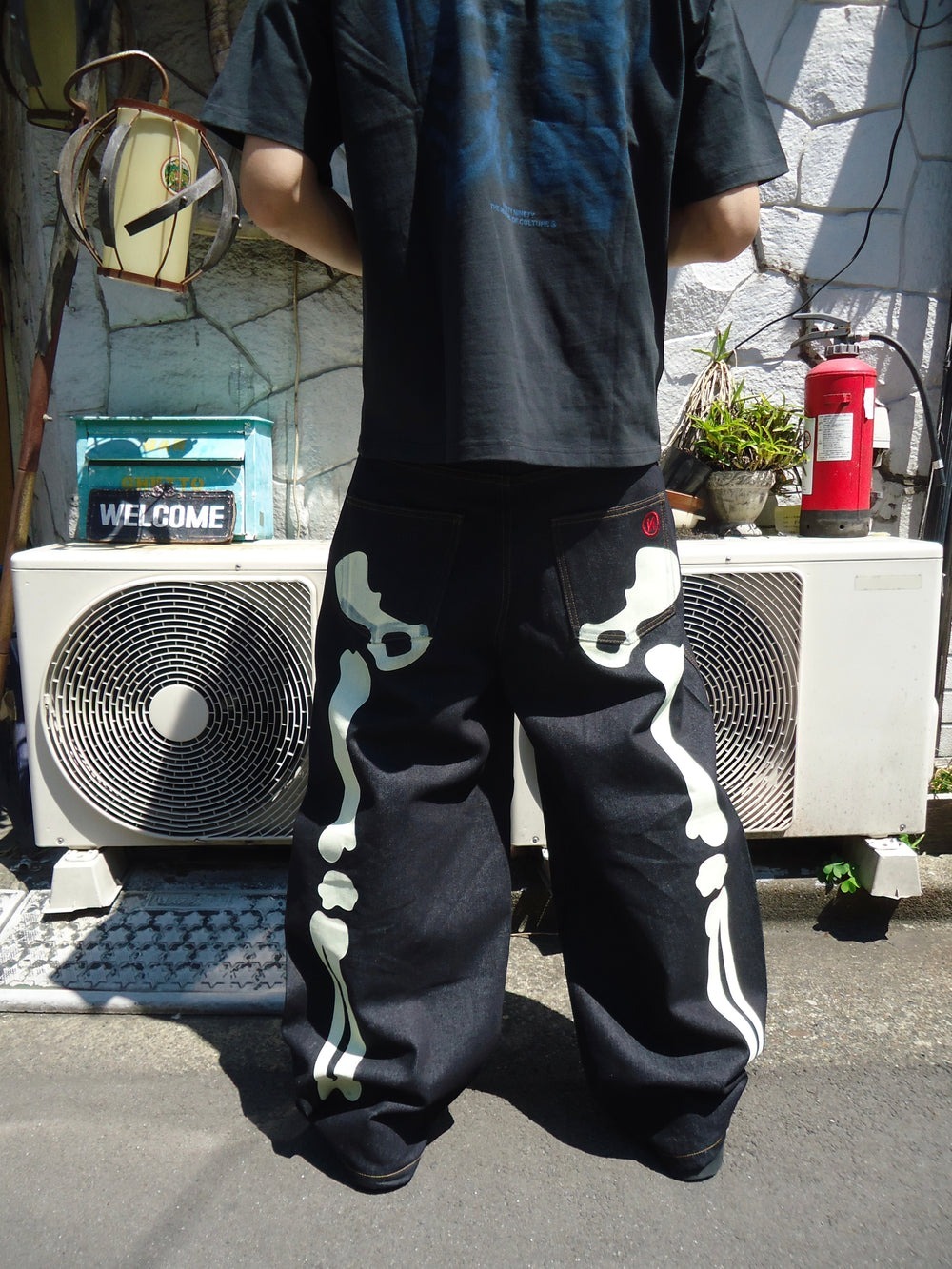 9090 Bone Rigid Denim Pants(White M) 9090 Bone Rigid Denim