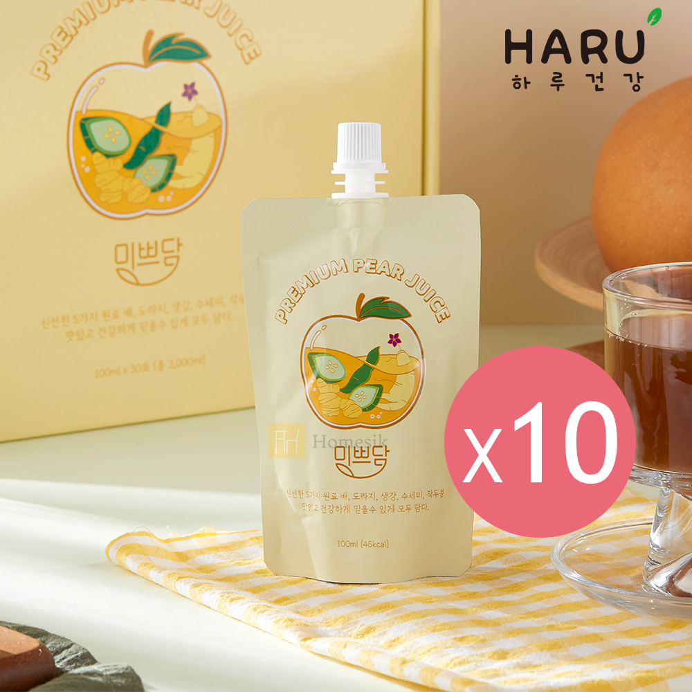 韓國100% NFC 升級版桔梗梨汁 100ml x 10包裝