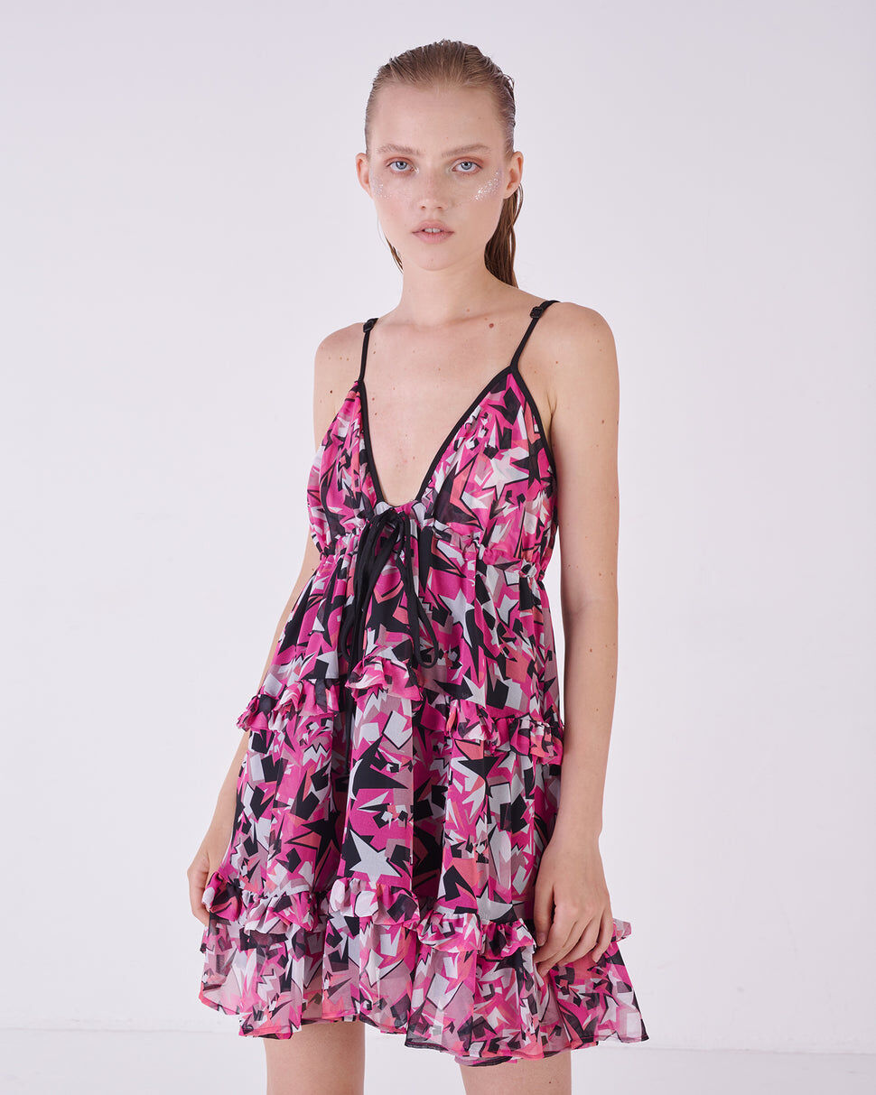 【Silvian Heach】甜美星星無袖洋裝