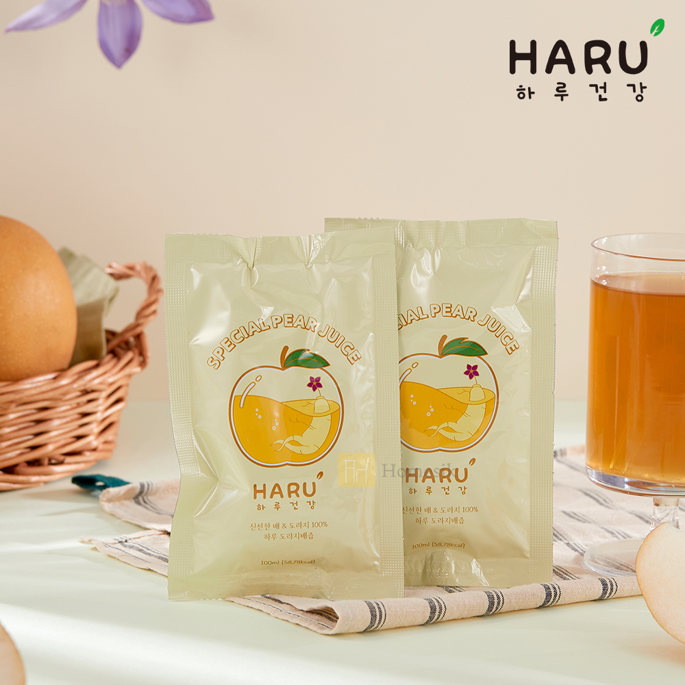 韓國100% NFC 桔梗梨汁 100ml x 10包裝