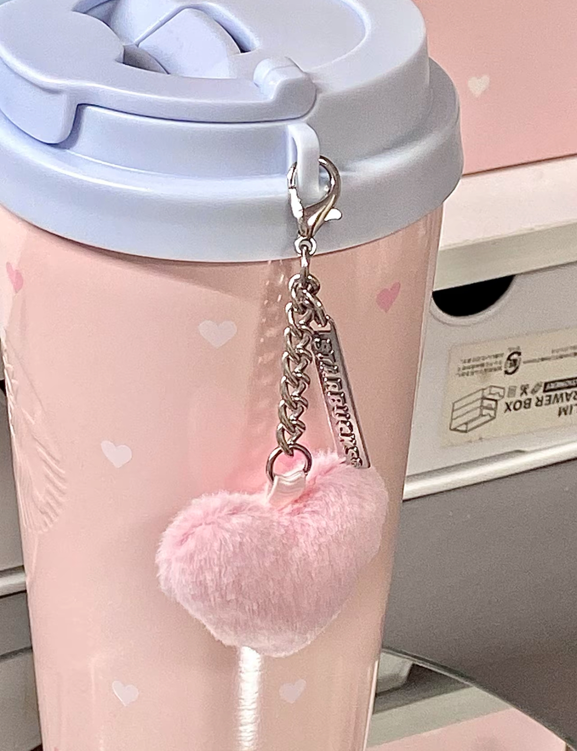 星巴克 Starbucks 星動告白系列 不銹鋼杯 保溫杯 淡粉色 淡藍色 愛心吊飾/預購