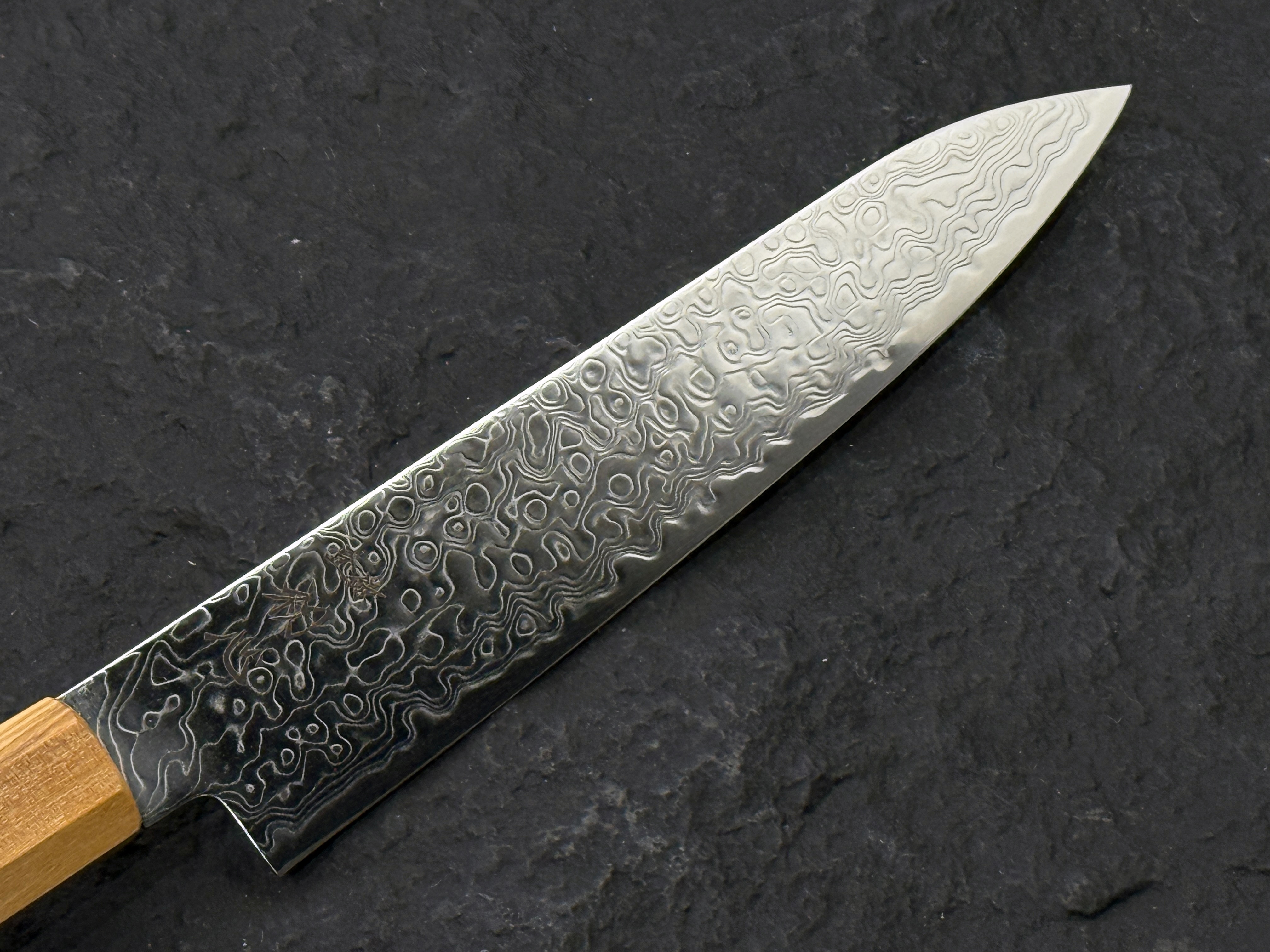 初心 流氷 SG2 大馬士革鋼 小刀 橄欖木柄