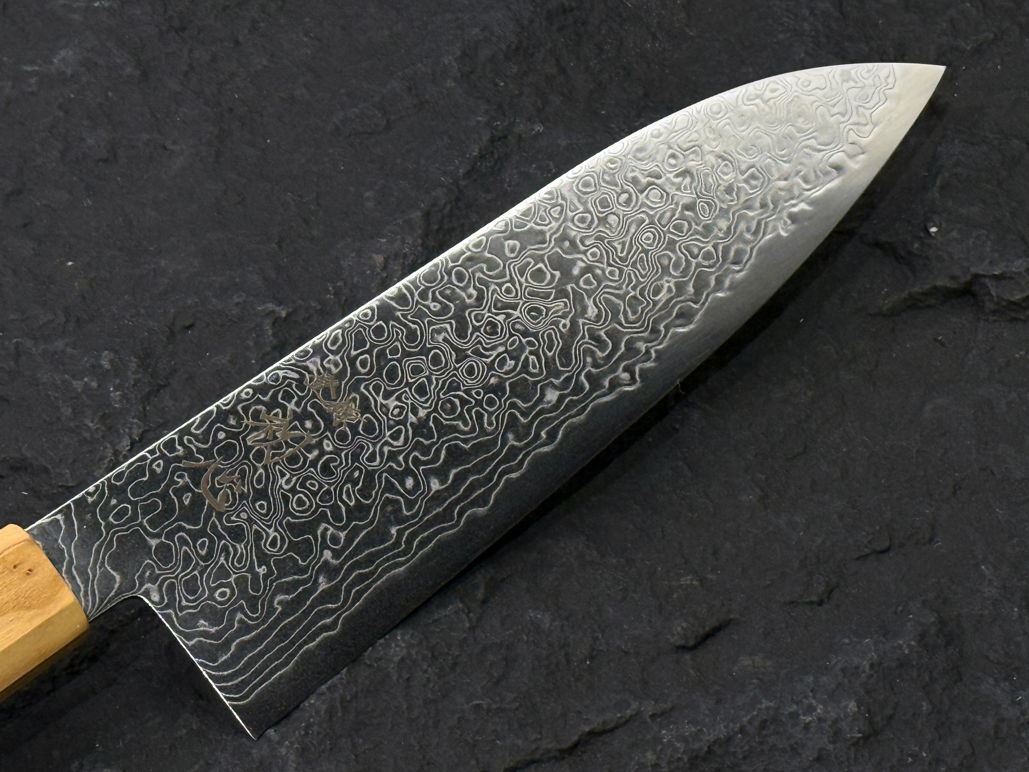 初心 流氷 SG2 大馬士革鋼 三德 橄欖木柄