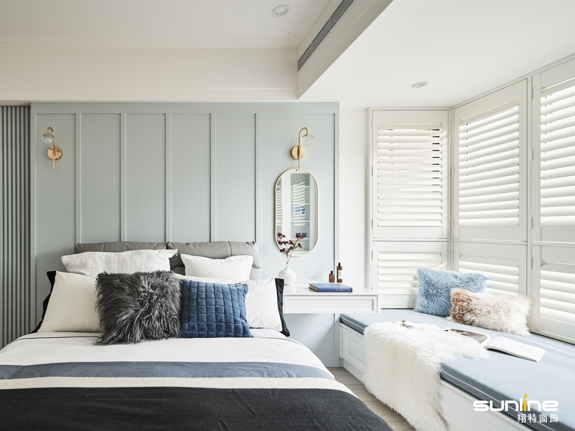 塑鋁百葉窗轉角窗