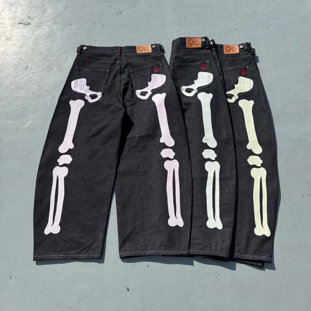 2025SS 9090 Bone Rigid Denim Pants 骨頭 括腿 彎刀褲 牛仔褲 長褲 現貨 NN1953