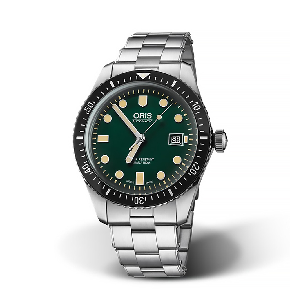 【ORIS 豪利時】01 733 7720 4057-07 8 21 18 日期顯示 雙向旋轉錶圈 不鏽鋼 機械 手錶