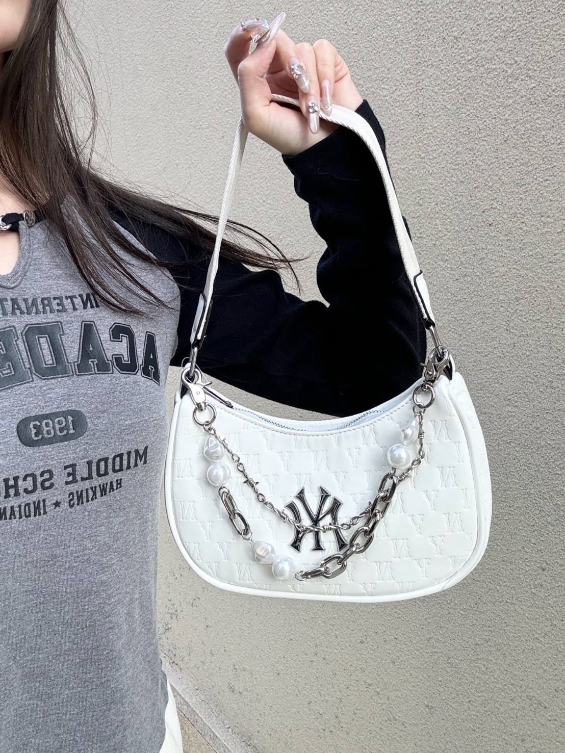 MLB MONOGRAM系列 壓紋腋下包