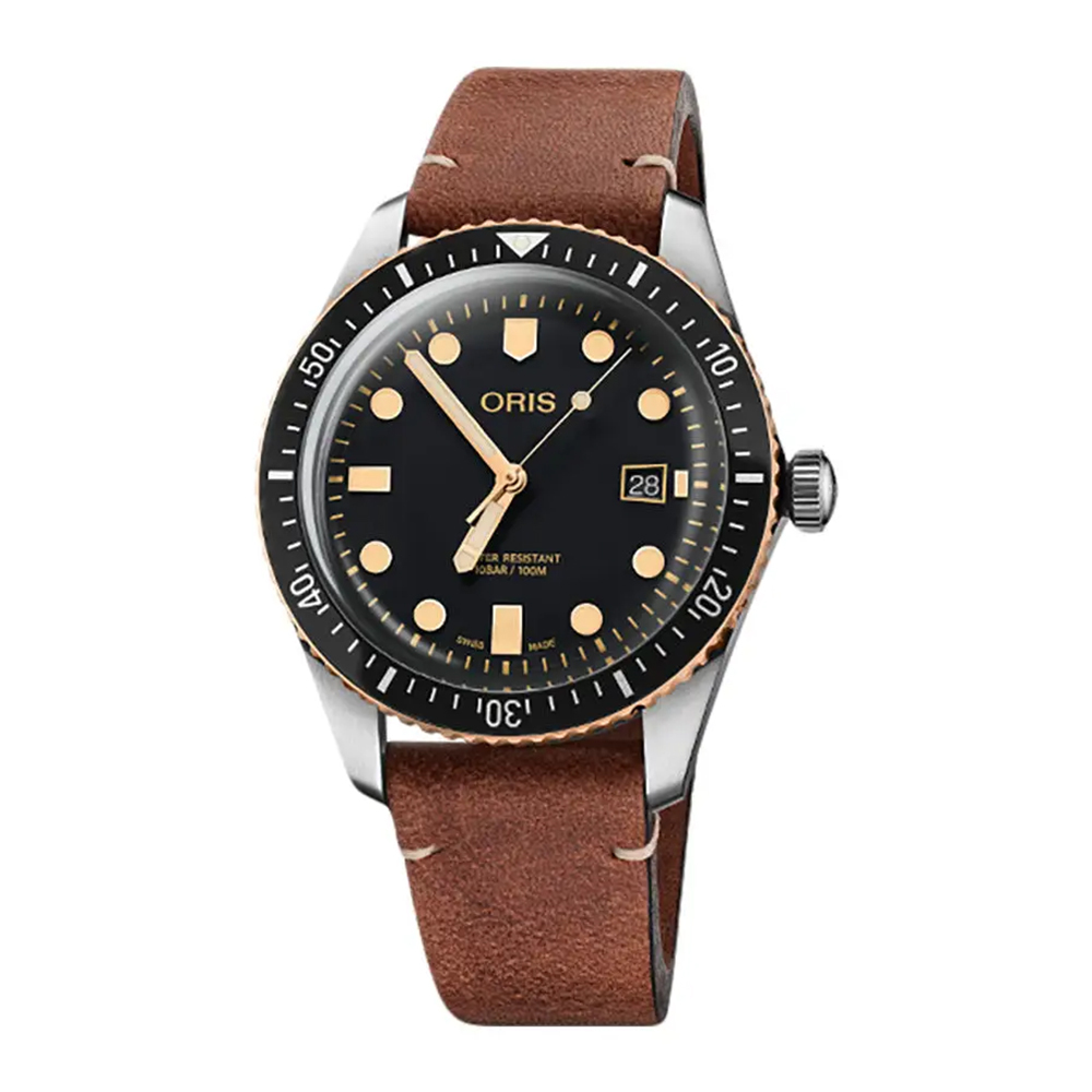 【ORIS 豪利時】01 733 7720 4054-07 5 21 45 日期顯示 單向旋轉錶圈 夜光 不鏽鋼 機械 手錶