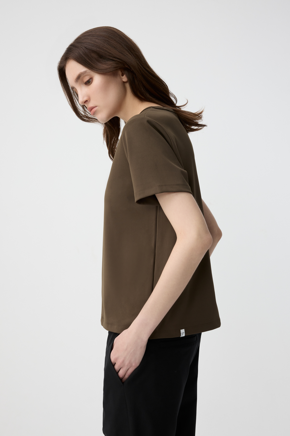 UNIM 短袖T-SHIRT 女（墨綠）